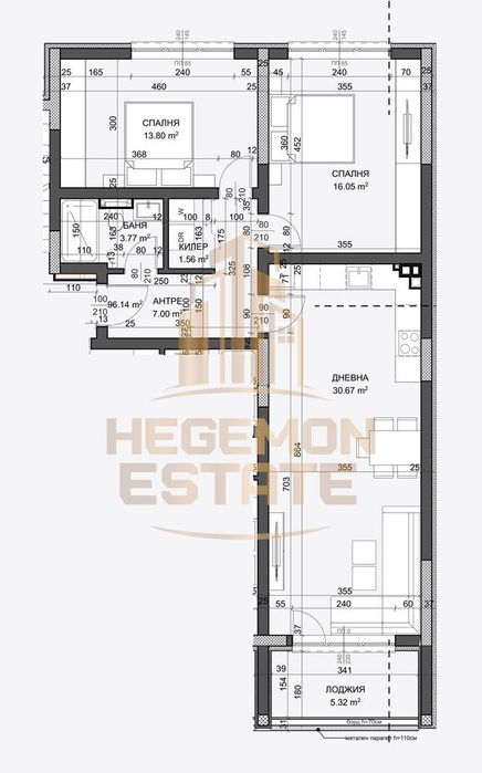 Продава се Тристаен апартамент в Варна, Възраждане 4 - 107 кв.м за 1683 €/кв.м - Снимка #1