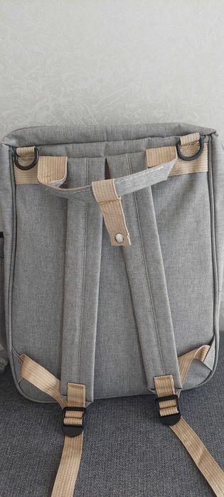 Голяма мултифункционална раница за бебешки принадлежности и количка