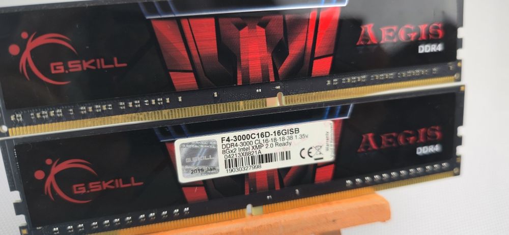 RAM памет DDR4 G-Skill Aegis 2x8GB 16GB 3000Mhz CL16