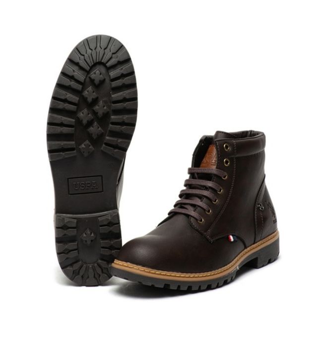 Ghete din piele ecologica U.S. Polo Assn. Soviet, marimea 42