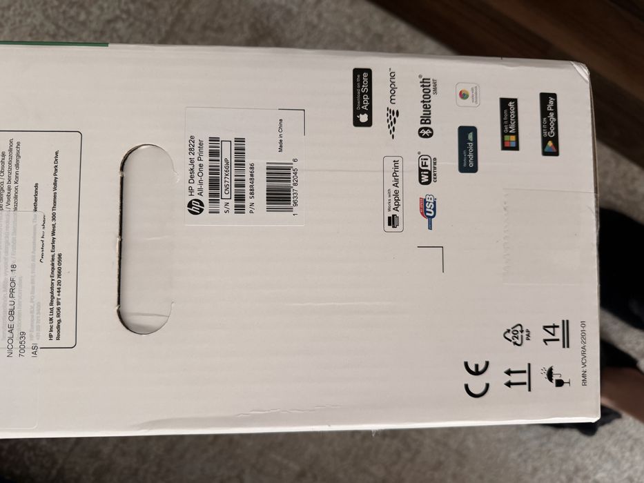 Imprimanta HP Deskjet 2822e