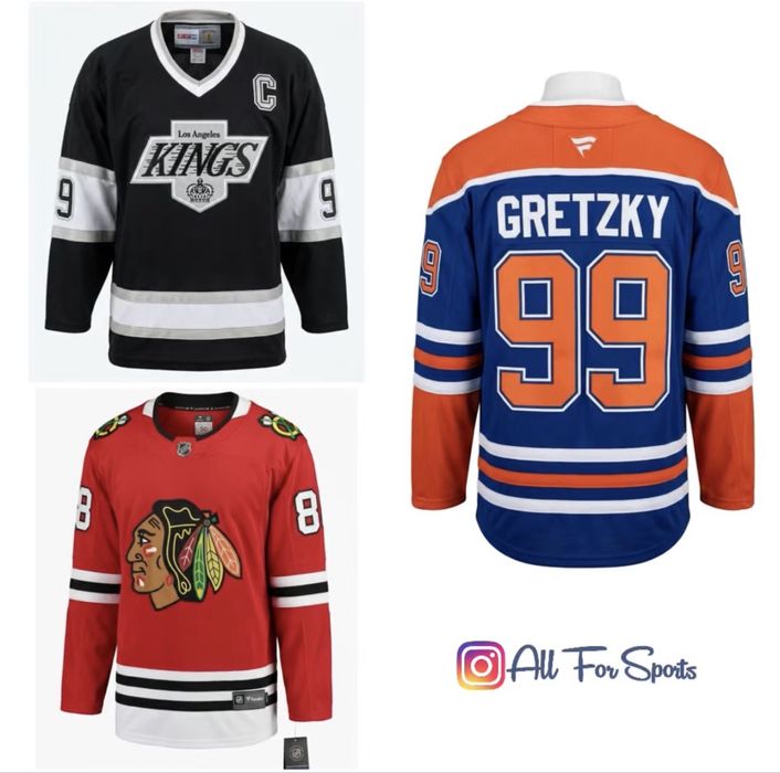 NHL jerseys / Kings / Gretzky / Blackhawks