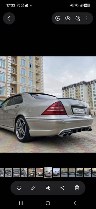 Mercedes W220 передний бампер AMG