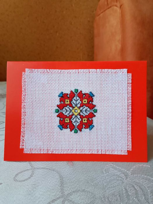 Бродирани картички с плик