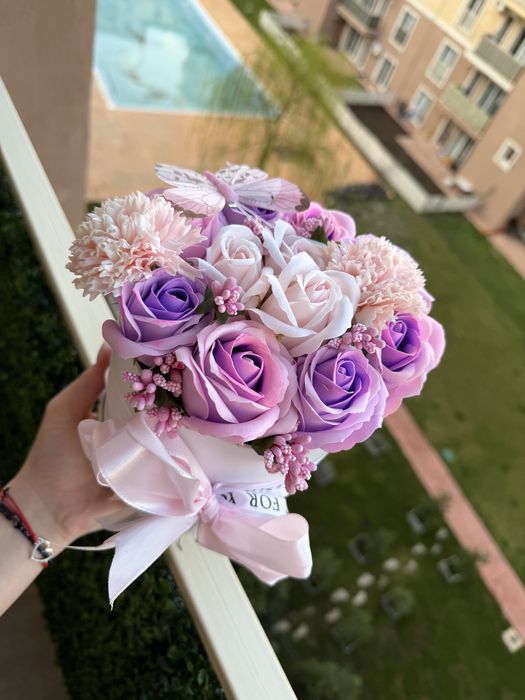 Buchet de trandafiri din sapun