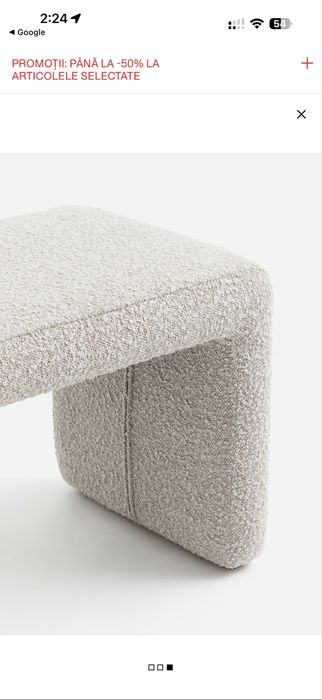 Bancheta H&M Home Boucle