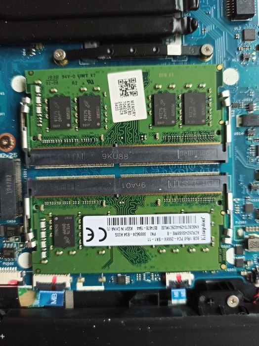 Оперативная память Kingston 8GB+8GB 2666 DDR4 (Оригинал) + M.2 512GB