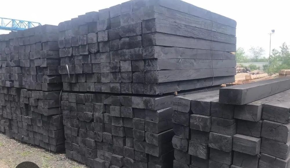 Шпалы новые для ж. д. пути