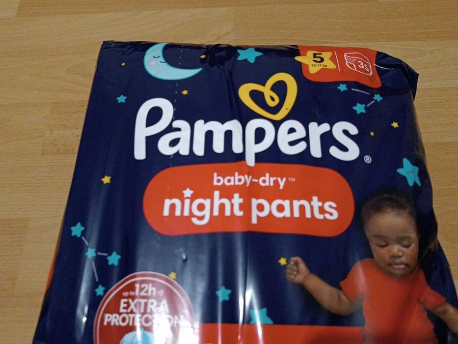 Подгузники ночные Pampers Night Pants, размер 5 (12-17 кг)