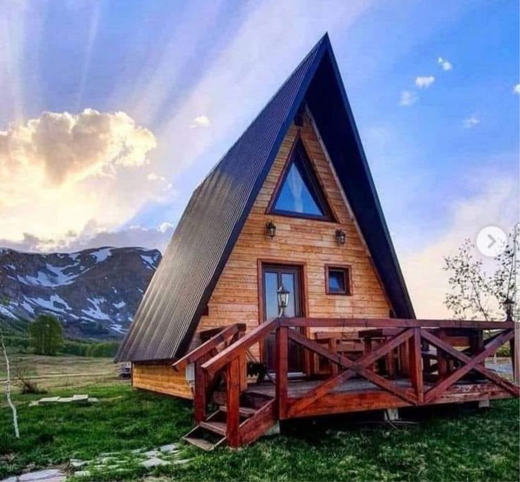 Vand cabane din lamn Aframe la cheie