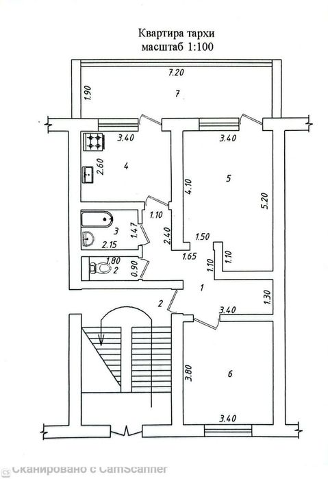 Продам 2/1/5 66м2 на Карасу-6