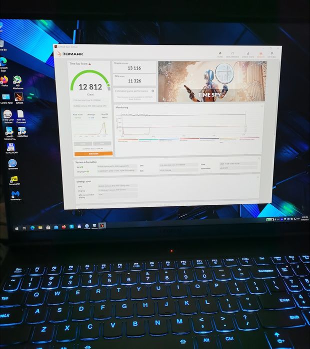Laptop gaming Lenovo Legion 7 i9 32GB RTX 3080 16GB ca NOU