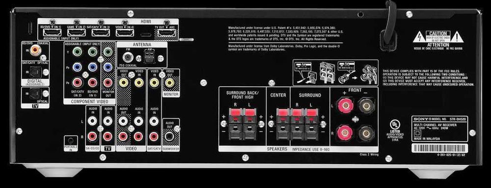 Boxe Pure Acoustics Supernova sistem 7.0 + Receiver Sony STR-DH520