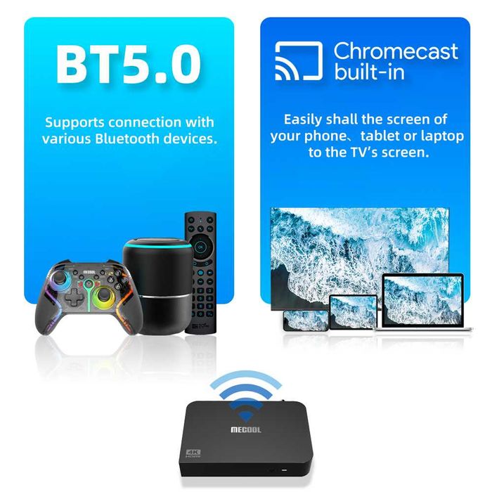 Тв бокс MECOOL KT2 4K Android TV DVB Hybrid Set-top Box