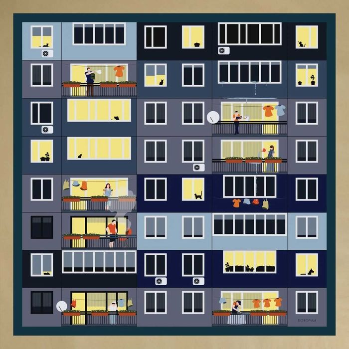 НОВ шал Панелен свят 90 х 90 см, Спиди- от 50 на 40лв!