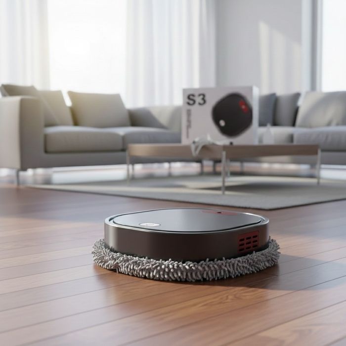 ПРОМО!!! Робот моп SmartMop Pro, 8 режима на почистване, 260x260x60mm