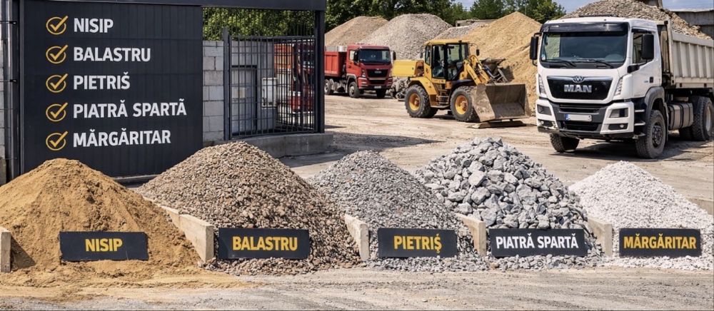 Piatra drenaj margaritar nisip