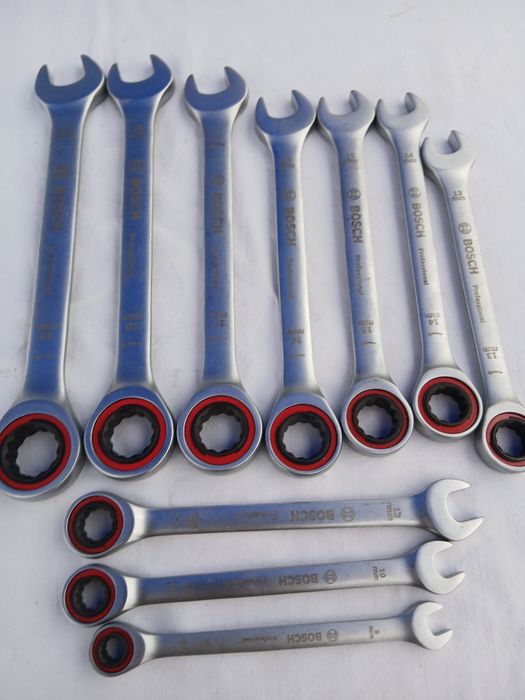 Set 10 chei combinate cu clichet Bosch