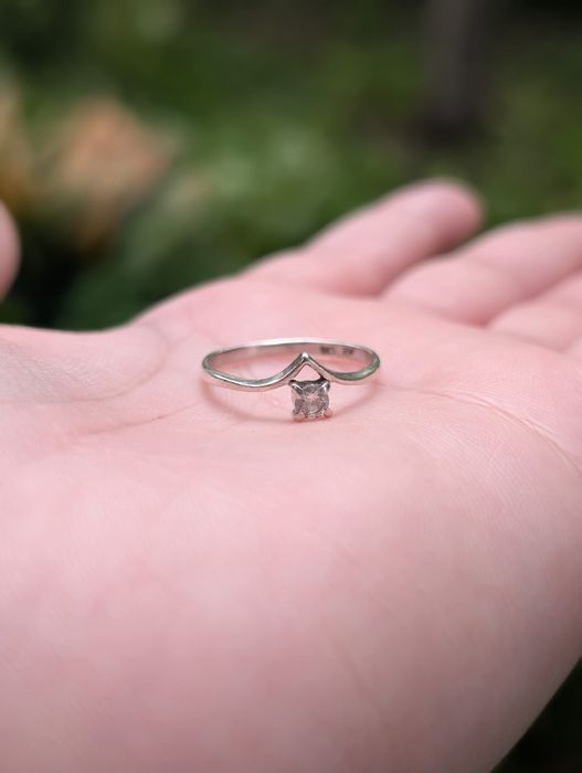 Vintage Inel argint 925 ALE Pandora cu piatra alba