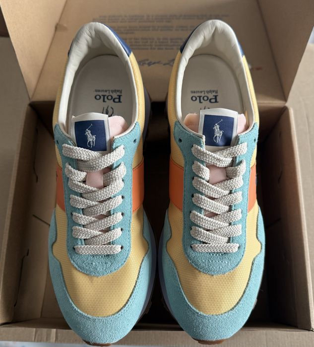 Polo Ralph Lauren Trail 125 Suede-Mesh Trainer ОРИГИНАЛ дамски сникърс