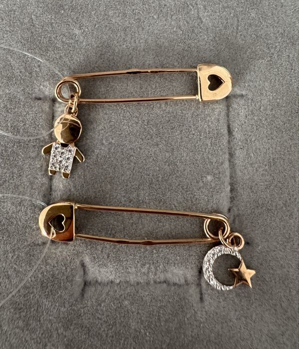 Золотые булавки 2’5-3 см