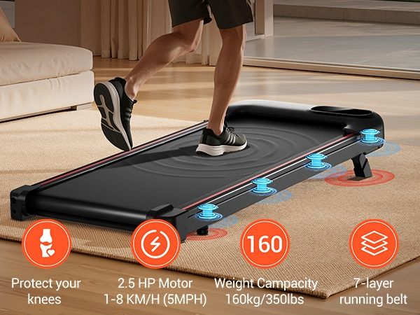 Ел. бягаща пътека с / 2.5HP тих мотор. от1до10км.до 136кг