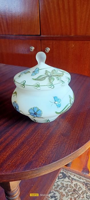 Стъклена захарница / бонбониера