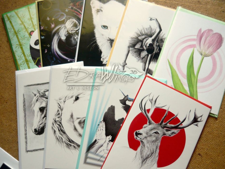 Картички с авторски рисунки и илюстрации