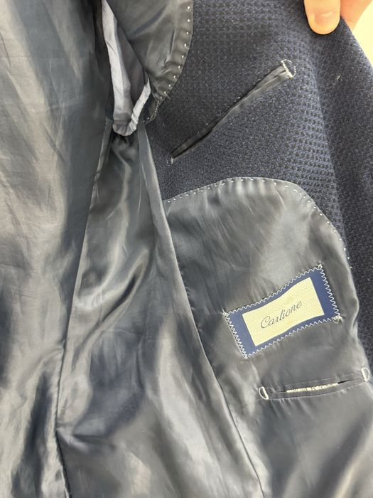 Пиджак темный синий