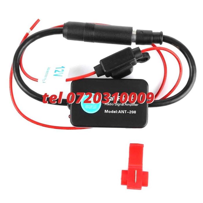 Amplificator Semnal Antena Radio Auto Fm 12v