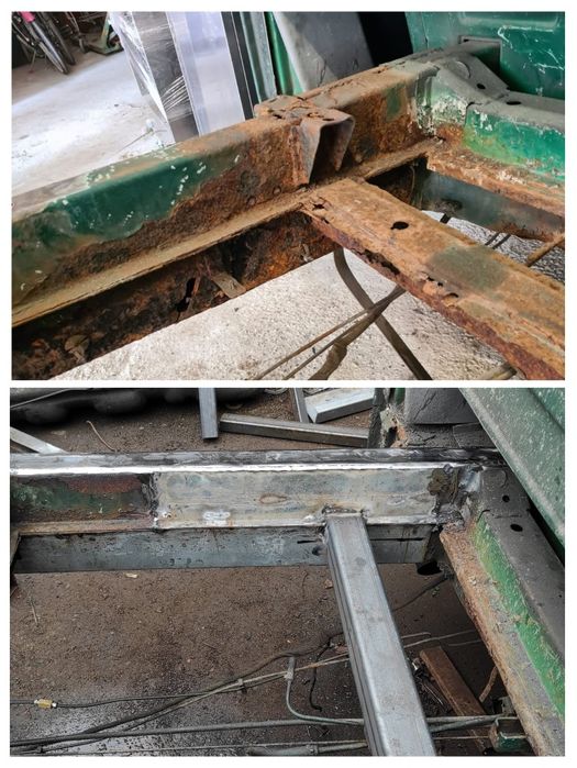 Reparații indreptare oblon șasiuri strâmbe rupte îndoite autoutilitare