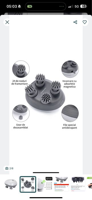 Aparat de masaj capilar - nou