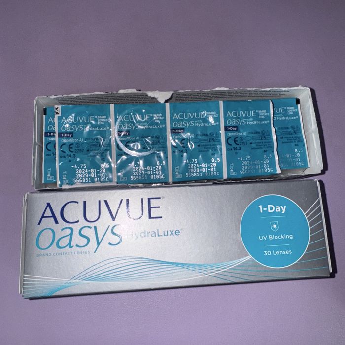 Однодневные линзы “Acuvue Oasys” -4.75