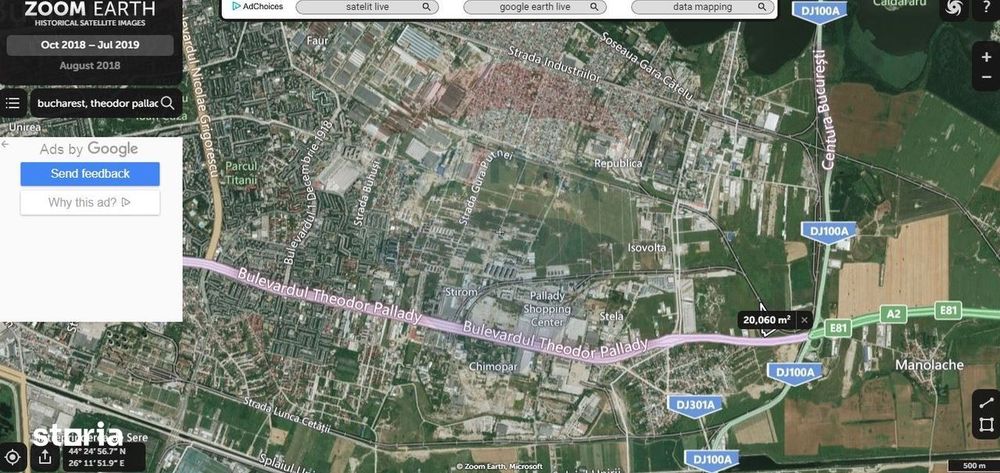 Teren 2Ha Drumul Intre Tarlale - A2, pretabil hale + birou