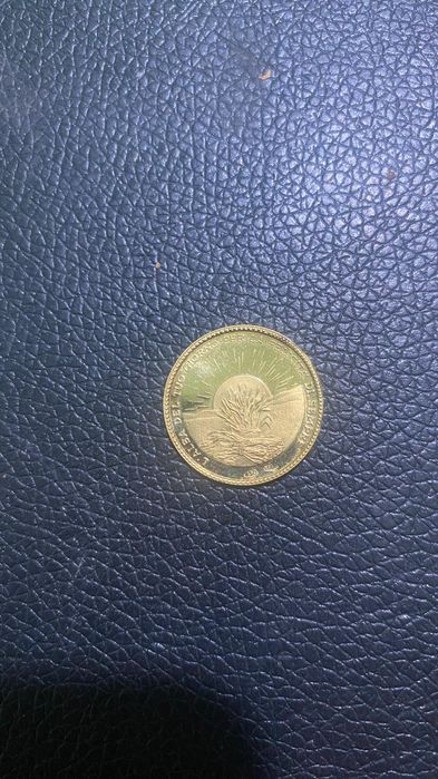 Vând moneda aur 18k certificat original plic