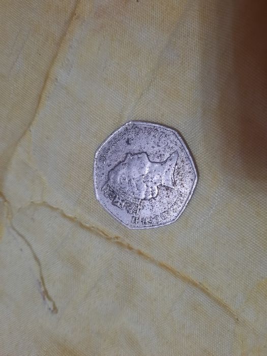 Монета 50 pence 1997