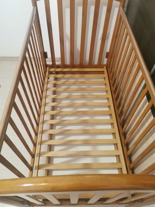 детска кошара PALI - Италия от масивно дърво с матрак