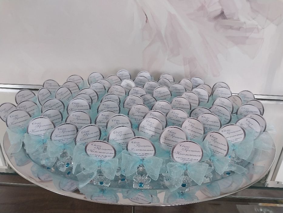 Подаръчета, подаръци за гости на кръщене, погача, рожден ден