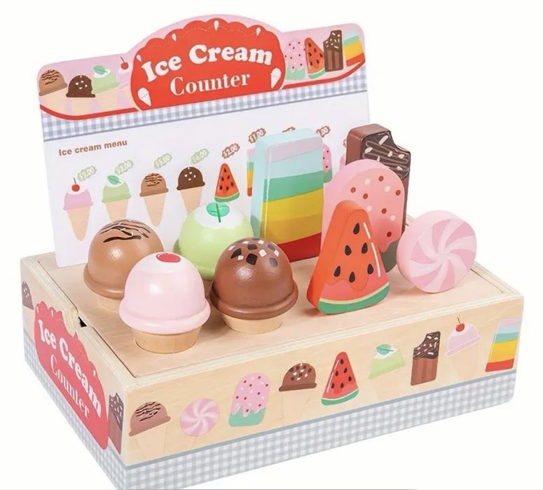 Дървен магазин за сладолед