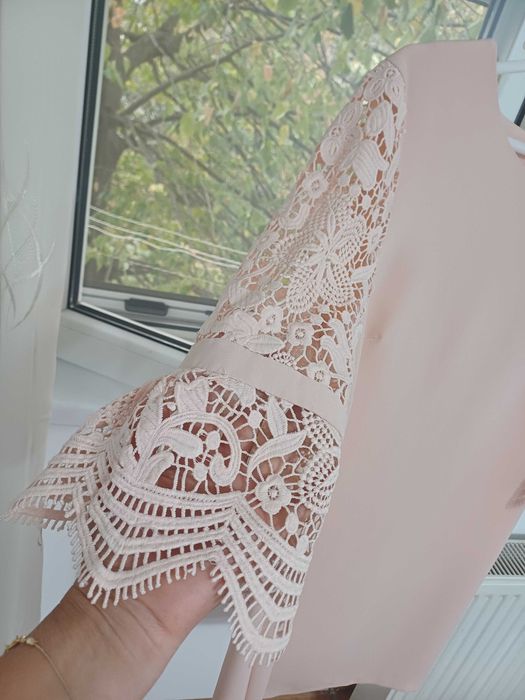 Rochie eleganta roz-pudra