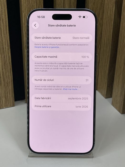 Iphone Air 256Gb 100% bat (31 cicluri) Garantie / Factura #61556