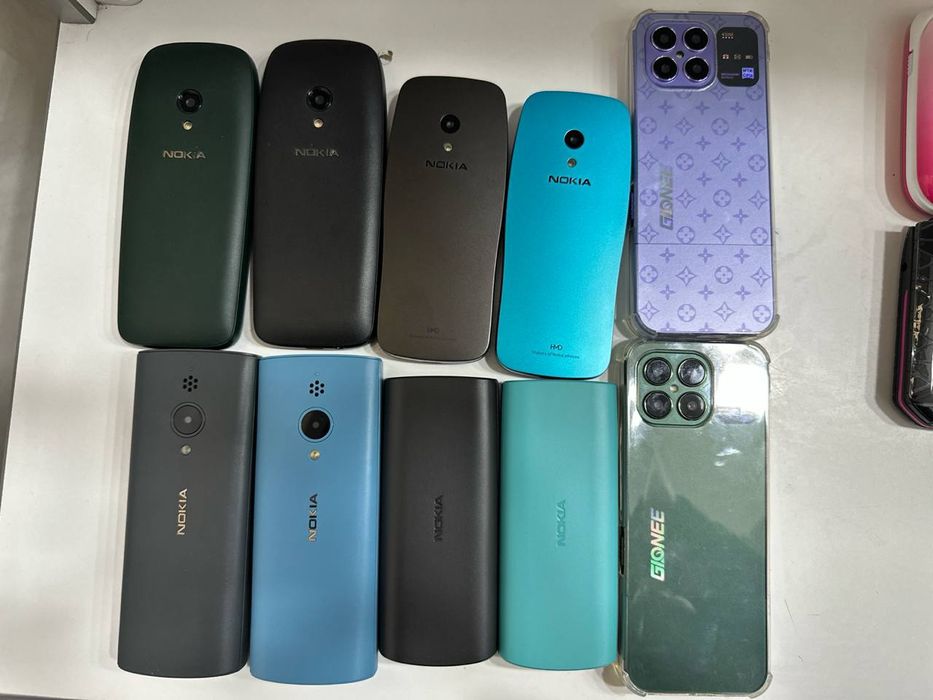 Nokia 105,108,6300,3310,2720,2660, Knopkali liguwkali tella mavjud.