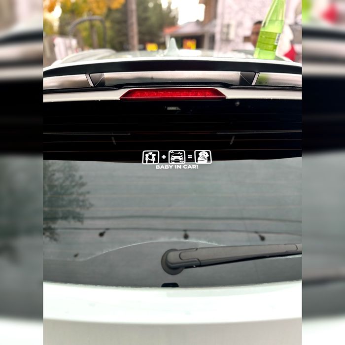 Надписи, объявления, узоры на автомобиль