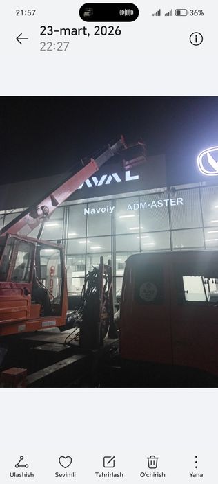 Автокран хизмати 24/7 Karmana