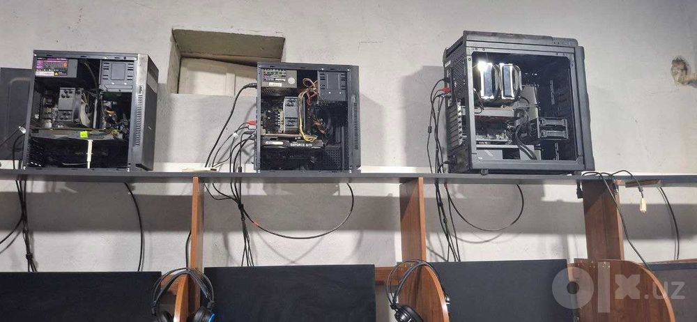 Kompyuter sotiladi 9 dona stullari 10 dona switch 16 port 1 Гбит/с