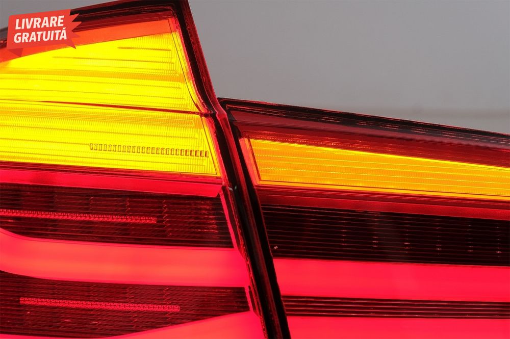 Stopuri LED BMW Seria 3 F30 (2011-2019) Rosu Clar LCI Design cu Semnal