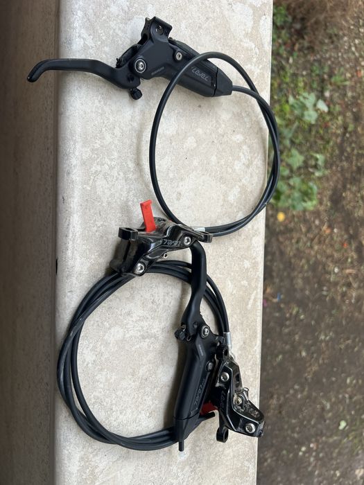 SRAM Level Silver Stealth 4-бутали дискови спирачки с дискове 180/160