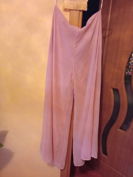 Costum Dama Mătase  de Seara Marime 40 ROZ