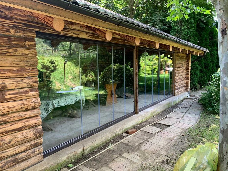 Pergola terasa/ inchideri sticla securizata / ghilotina / armonica