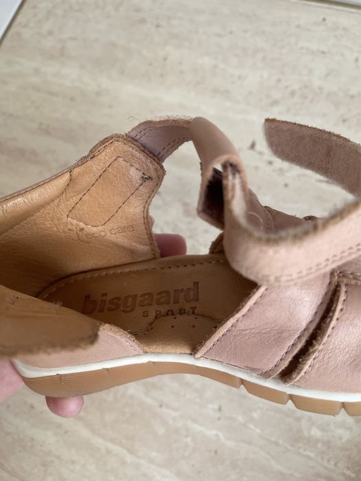 Sandale copii din piele Bisgaard Billie culoare bej (nude) marimea 27 interior 17,1 cm